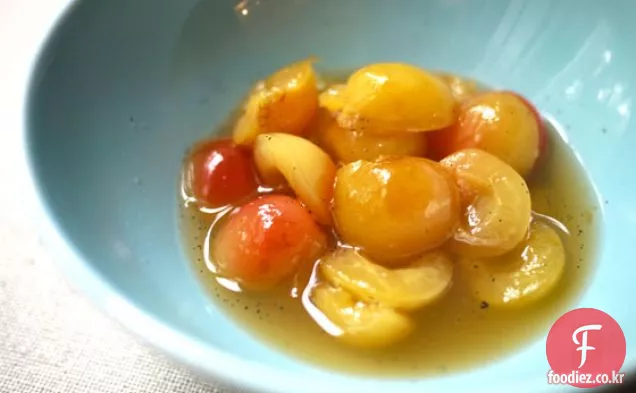바닐라 데친 체리