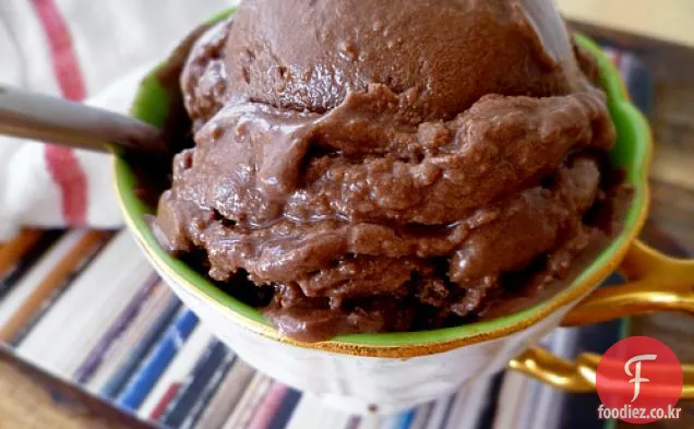 쉬운 유제품-무료 초콜릿 아이스크림
