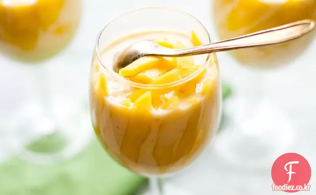 쌀 푸딩 망고 파르페