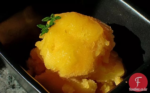 망고 로즈 워터 셔벗