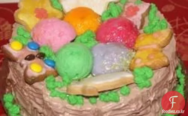 케이크와 아이스크림 케이크