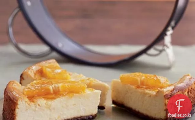 생강과 오렌지 유약 치즈 케이크 냅 크러스트