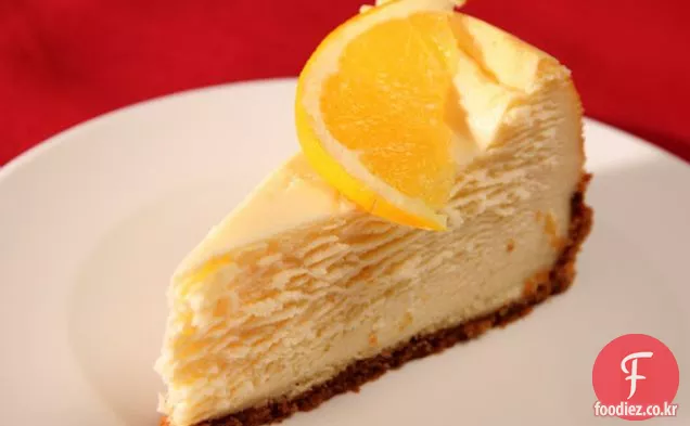 오렌지 맛 뉴욕 스타일 치즈 케이크