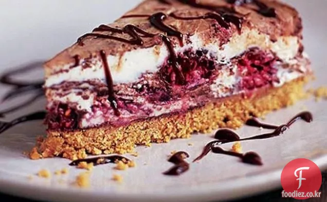 라즈베리&밀크 초콜릿 치즈 케이크