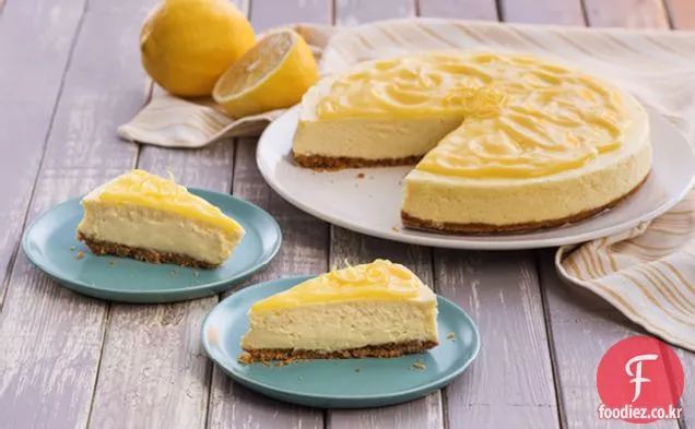 레몬 커드 토핑 치즈 케이크