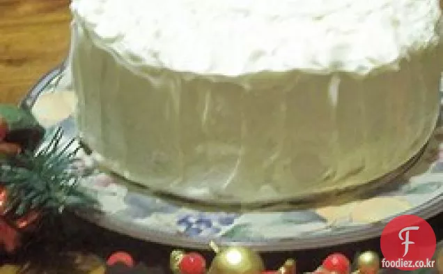 화이트 크리스마스 케이크