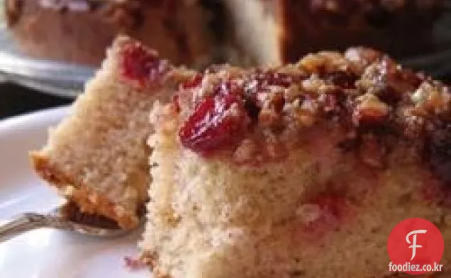 크랜베리 거꾸로 커피 케이크
