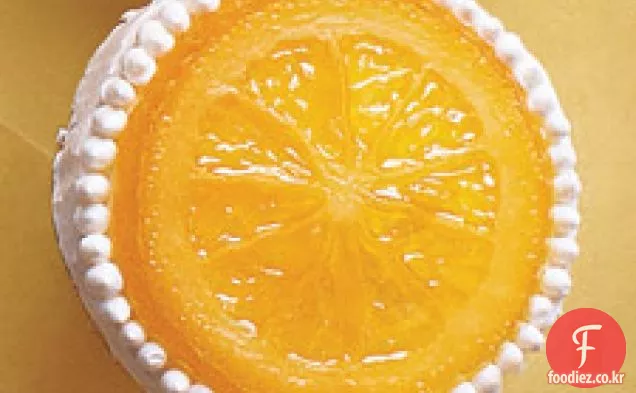 오렌지 바닐라 콩 컵 케이크