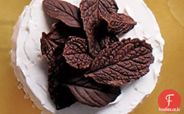 초콜릿 민트 컵 케이크