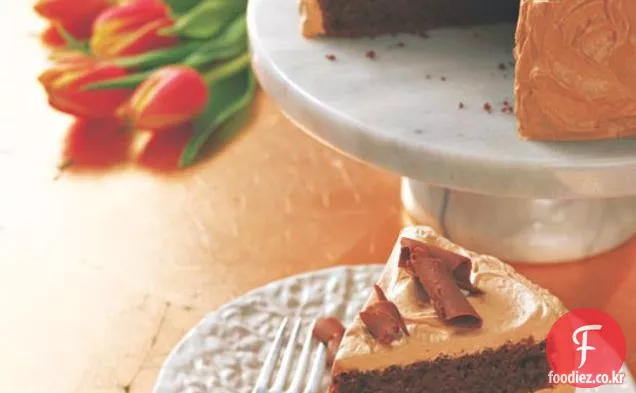 풍부한 초콜릿 레이어 케이크 2