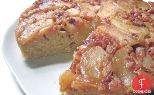 애플&설탕에 절인 베이컨 거꾸로 케이크