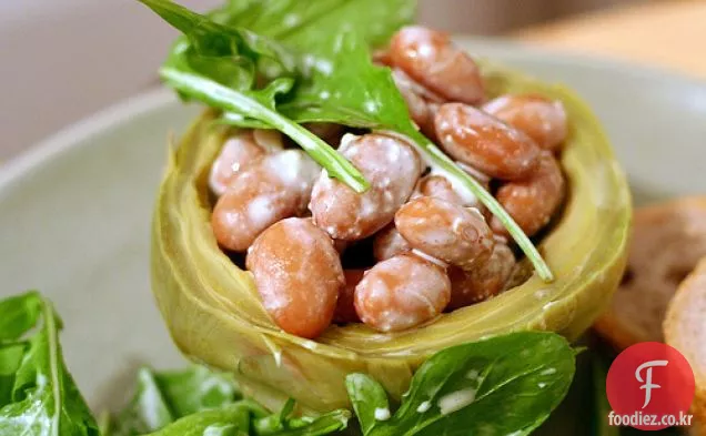 아티 초크,크랜베리 콩,아루 굴라 샐러드