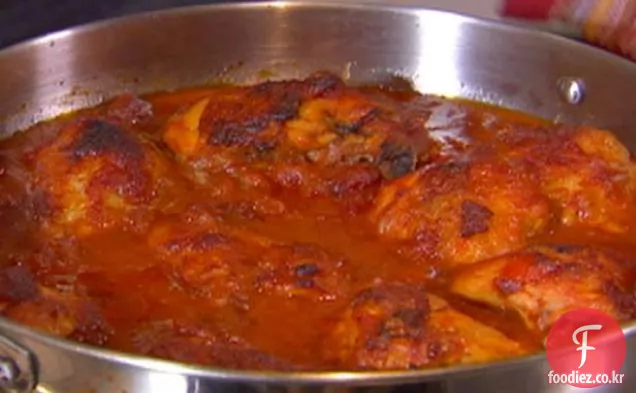 치킨 바베큐 소스에 조림