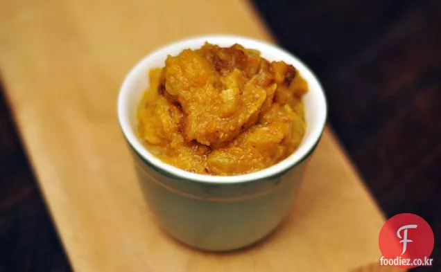 크림 찐된 스쿼시의 범위