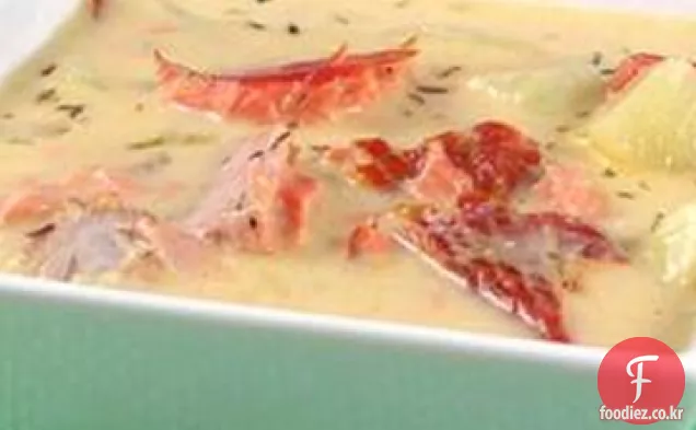 미미의 훈제 연어 스프