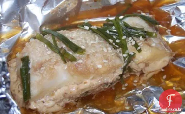 패킷으로 찐 생선