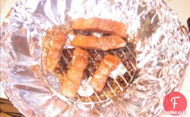 토마토 비네 그레트와 연어