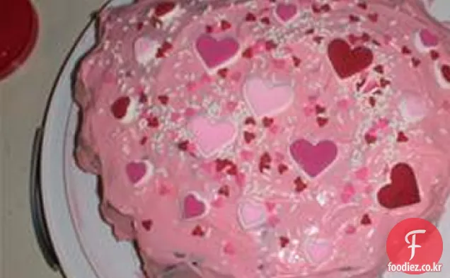 발렌타인 하트 케이크