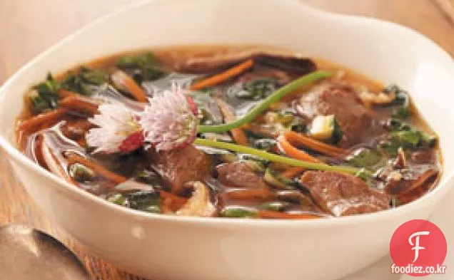 아시아 야채 쇠고기 수프