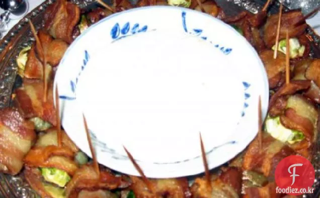 베이컨 포장 브뤼셀 콩나물