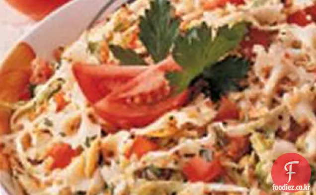 양배추 토마토 파스타 토스