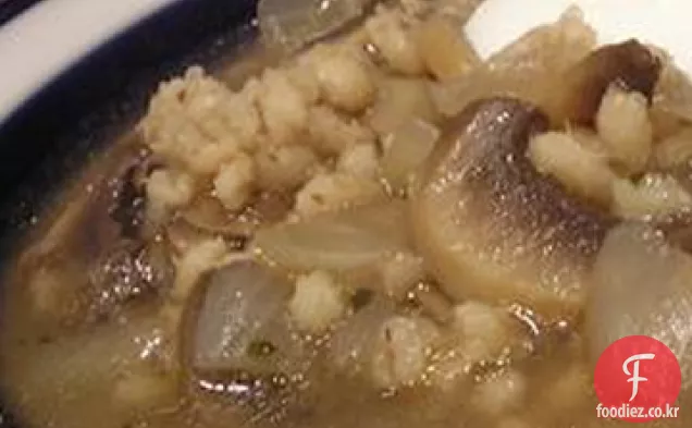 버섯 보리 수프