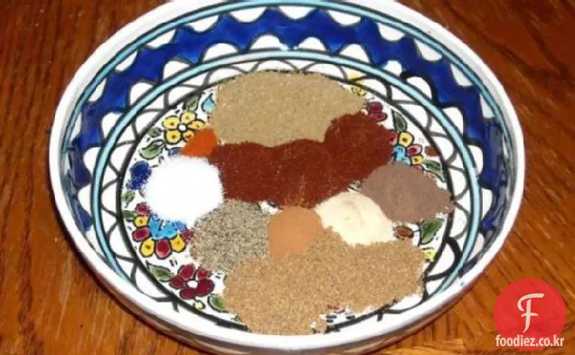 모로코 향신료 문지름(양고기 및 기타 고기 용)