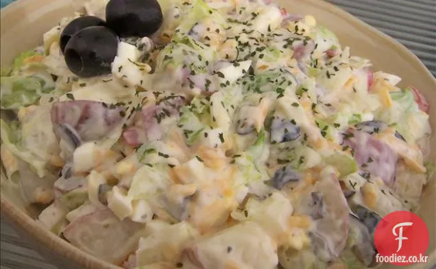 지 카마,무,망고 샐러드