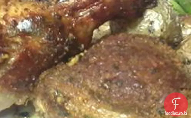 파슬리 버터 양념 치킨